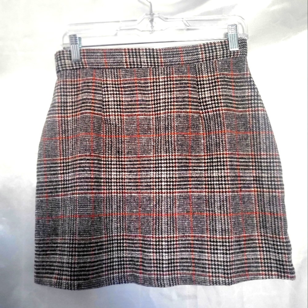 Super Cute Plaid Mini Skirt